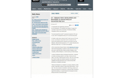 Vacancysoft & APSCo Information Technology Trends Report featured in Staffing Industry Analysts