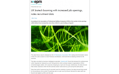 Vacancysoft & APSCo Report featured in European Pharmaceutical Manufacturer Magazine