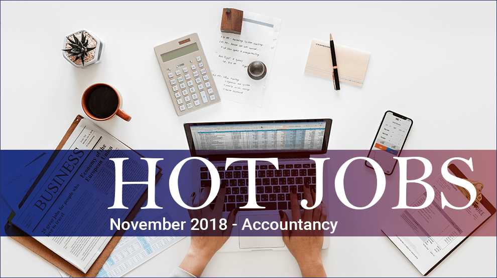 Hot Jobs November 2018 - Accountancy