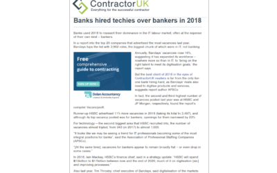 Vacancysoft & APSCO Report Featured In Contractor UK