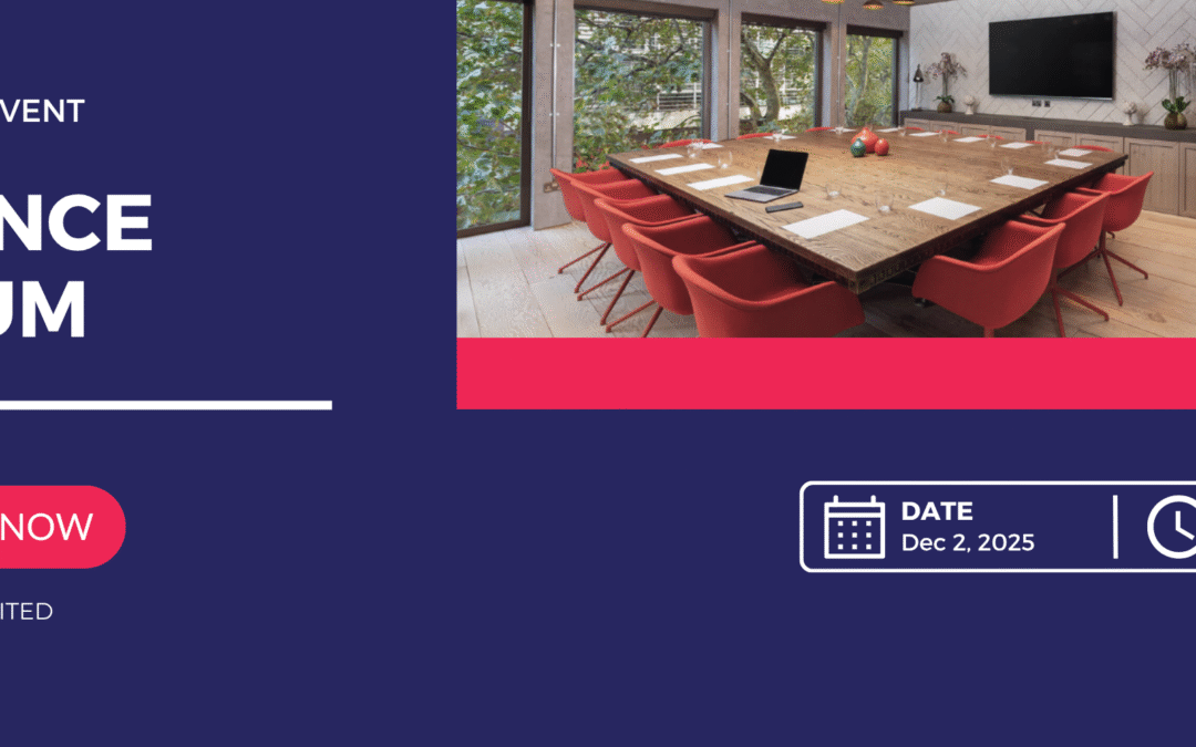 Finance Forum December 2 – Register Now